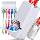 Kit Dispensador de Creme Dental + Suporte para Escovas - FRETE GRÁTIS