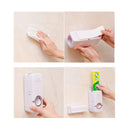 Kit Dispensador de Creme Dental + Suporte para Escovas - FRETE GRÁTIS