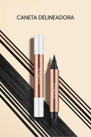 Delineador Cat Eyeliner - Caneta dupla Pro!