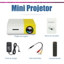 Mini Projetor YG-300 1080P Full HD Portátil