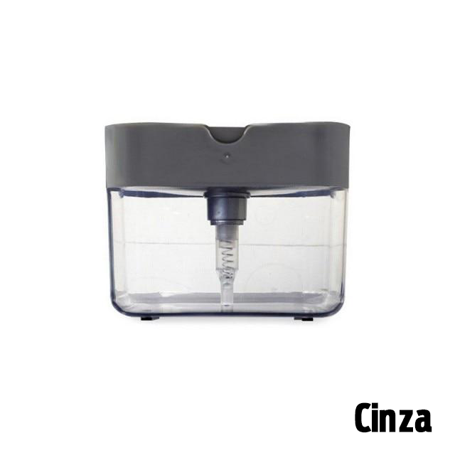 Dispenser Sabão 2x1 - Detergente e Suporte Porta Esponja